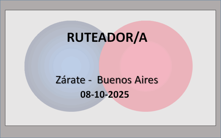 Ruteador/a