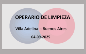 Operario de Limpieza
