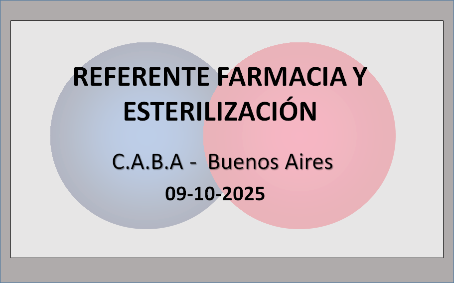 REFERENTE FARMACIA Y ESTERILIZACIÓN