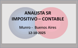 Analista Sr Impositivo – Contable