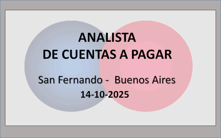 Analista de Cuentas a Pagar