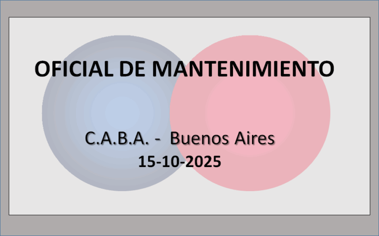 Oficial de Mantenimiento