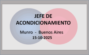 Jefe de Acondicionamiento