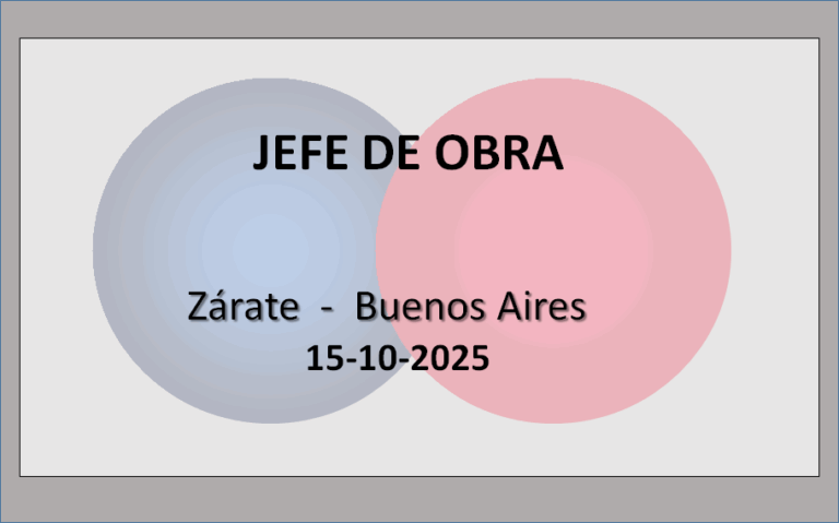 JEFE DE OBRA