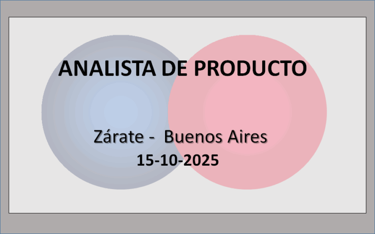 Analista de Producto.