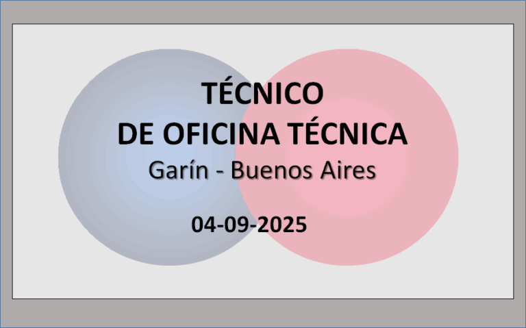 TÉCNICO DE OFICINA TÉCNICA