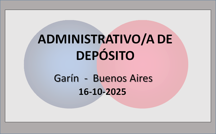 Administrativo/a de depósito