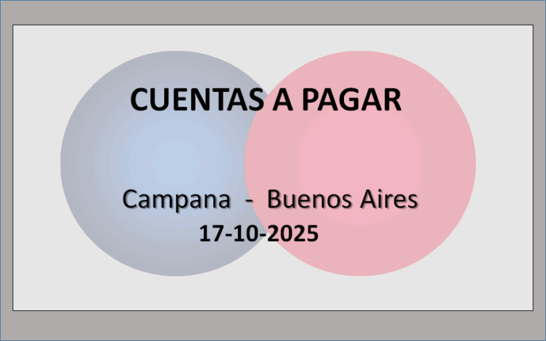 Cuentas a Pagar