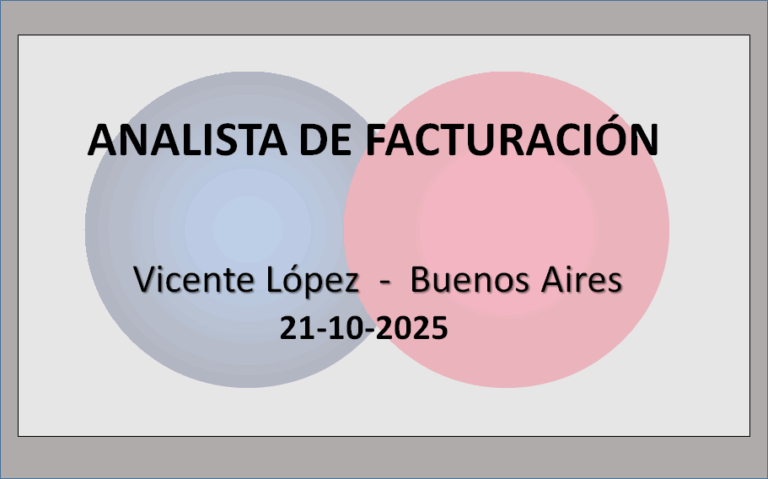 Analista de Facturación
