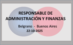 Responsable de Administración y Finanzas