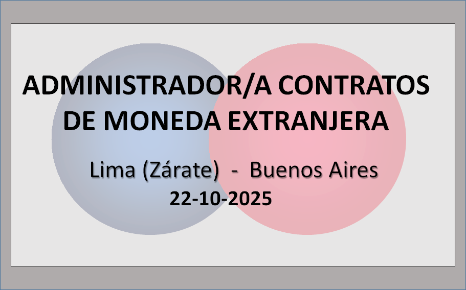 Administrador/a de Contratos de Moneda Extranjera