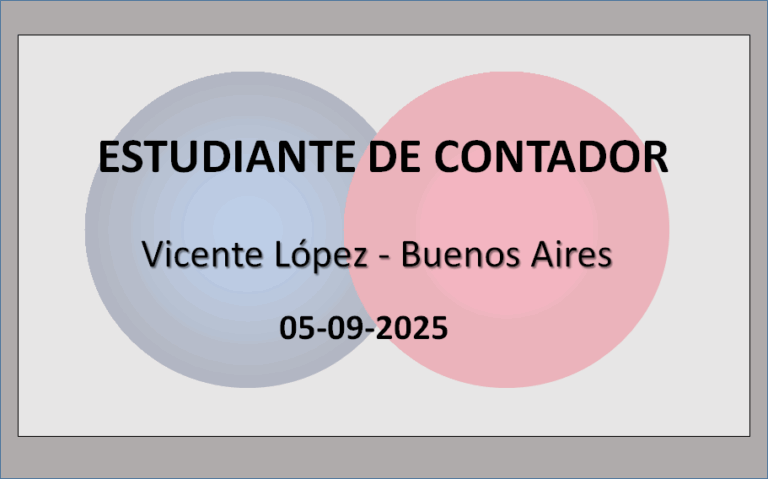 Estudiante de Contador