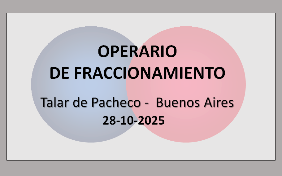 Operario de fraccionamiento