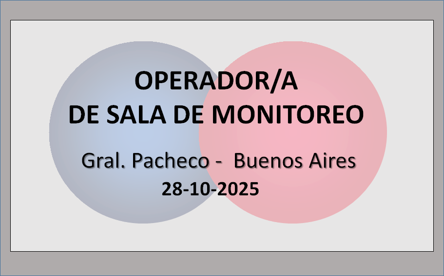 Operador/a de Sala de Monitoreo