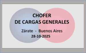 Chofer de Cargas Generales