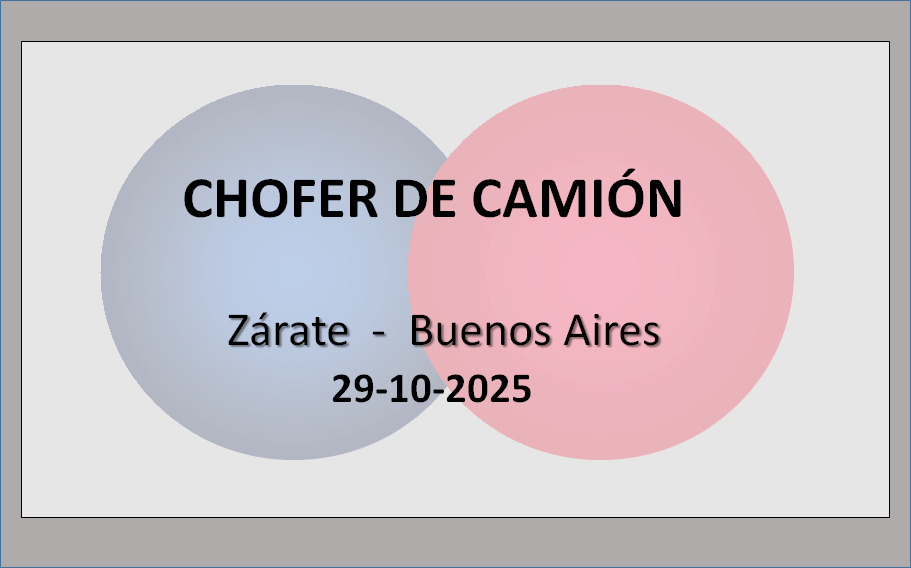 Chofer de Camión – Cargas Generales y Peligrosas