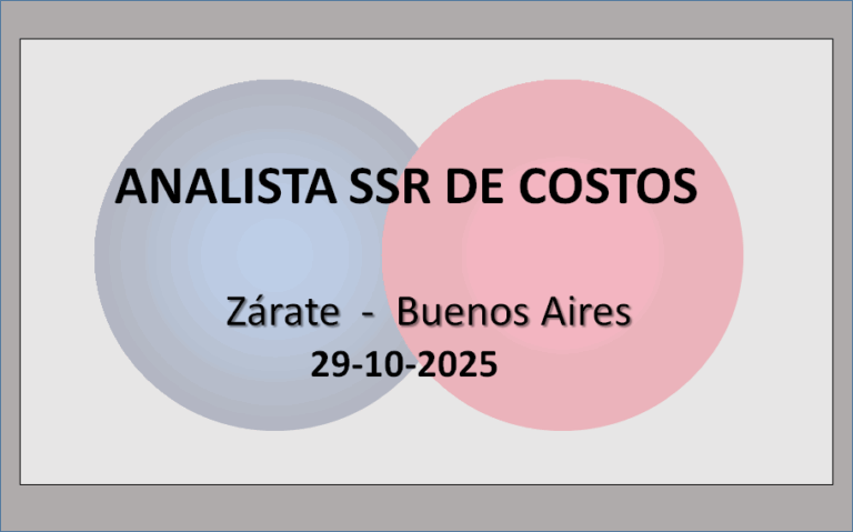Analista Semi Senior de Costos