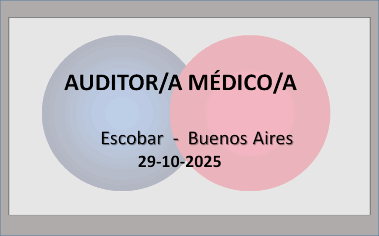Auditor/a Médico/a