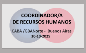 Coordinador/a de Recursos Humanos