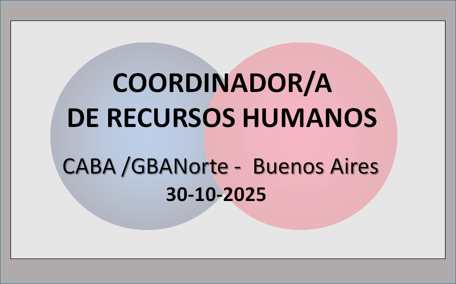 Coordinador/a de Recursos Humanos