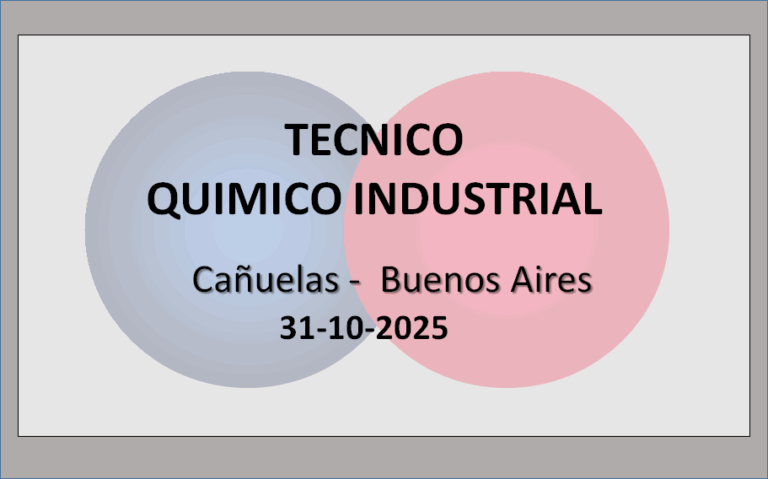 Técnico Químico Industrial