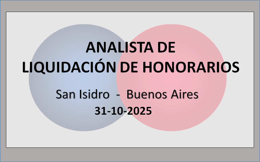 Analista de Liquidación de Honorarios