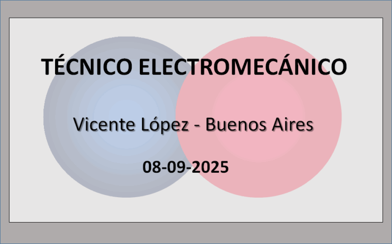 Técnico Electromecánico