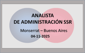 Analista de Administración Semi Senior