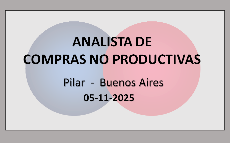 Analista de compras no productivas