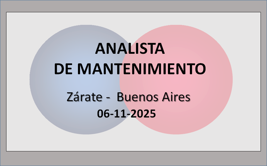 Analista de Mantenimiento
