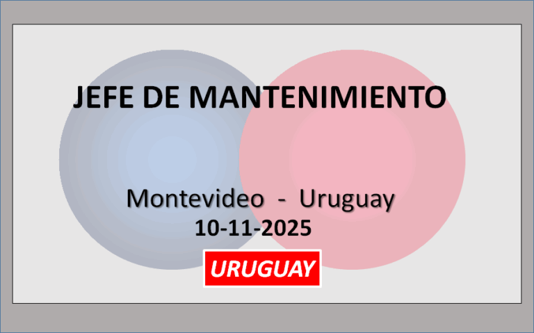 Jefe de Mantenimiento
