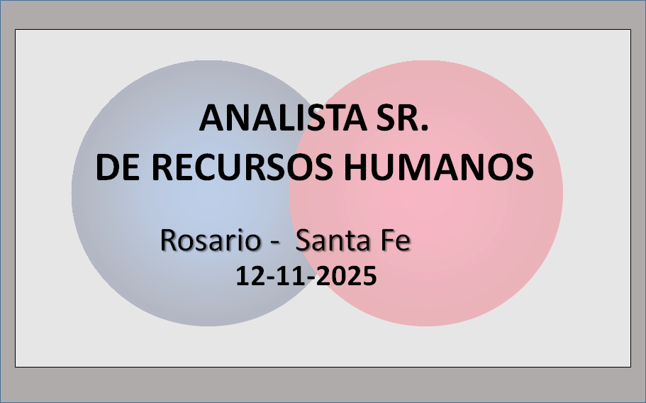 Analista Sr. de Recursos Humanos