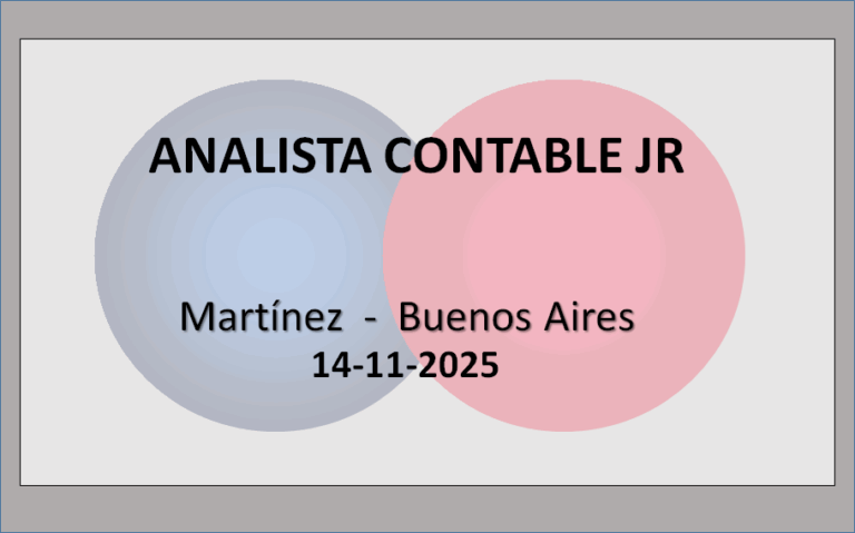 Analista Contable Jr.