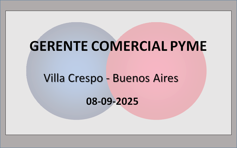 Gerente Comercial PYME