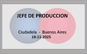 Jefe de Producción