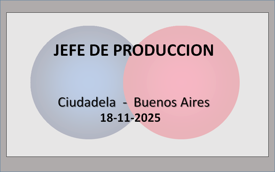 Jefe de Producción