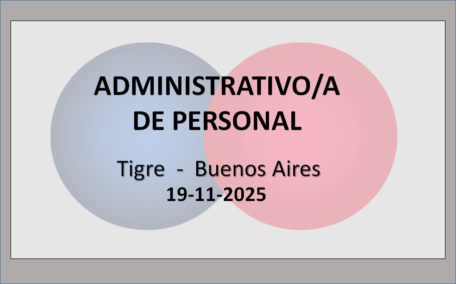 Administrativo/a de Personal