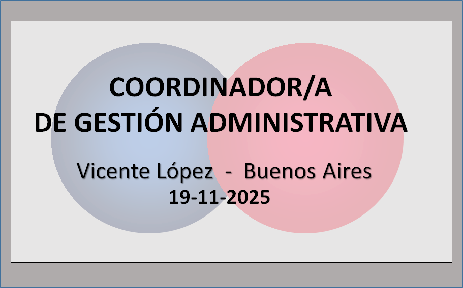 Coordinador/a de Gestión Administrativa de Ventas