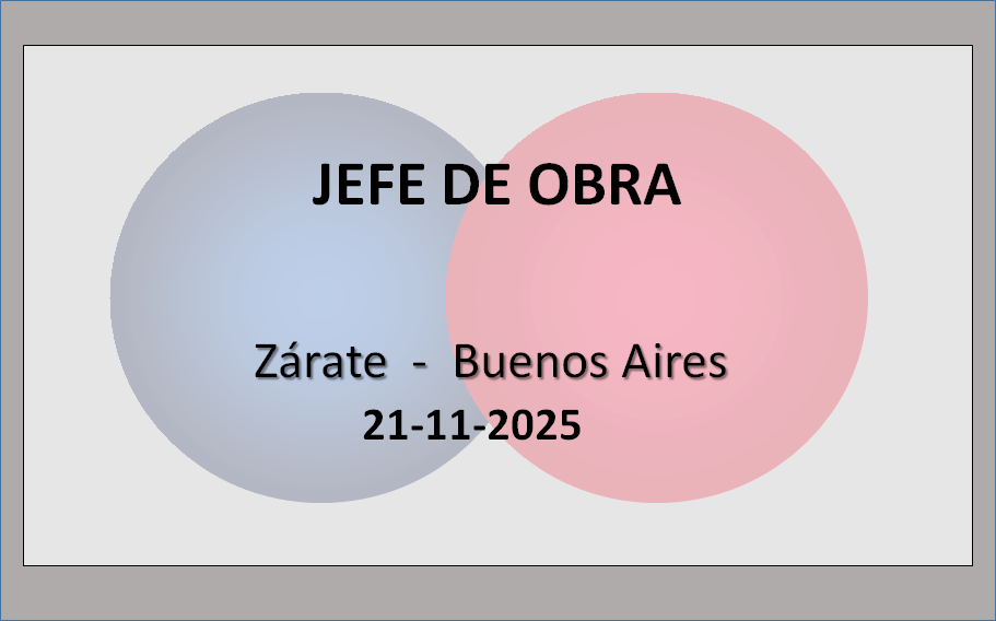Jefe de Obra