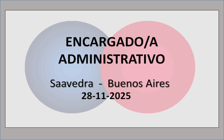 Encargado/a Administrativo