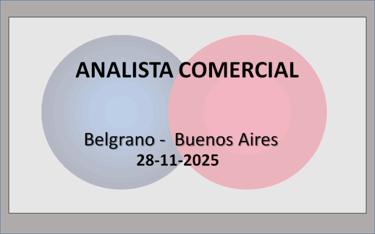 Analista Comercial
