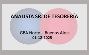 Analista Sr. de Tesorería