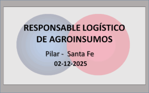 Responsable logístico de agroinsumos