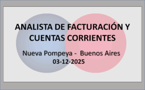 Analista de Facturación y Cuentas Corrientes