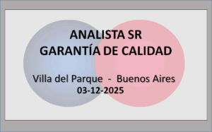 Analista Senior para el sector de Garantía de Calidad