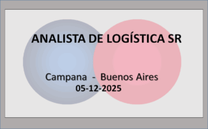 Analista de logística Sr.