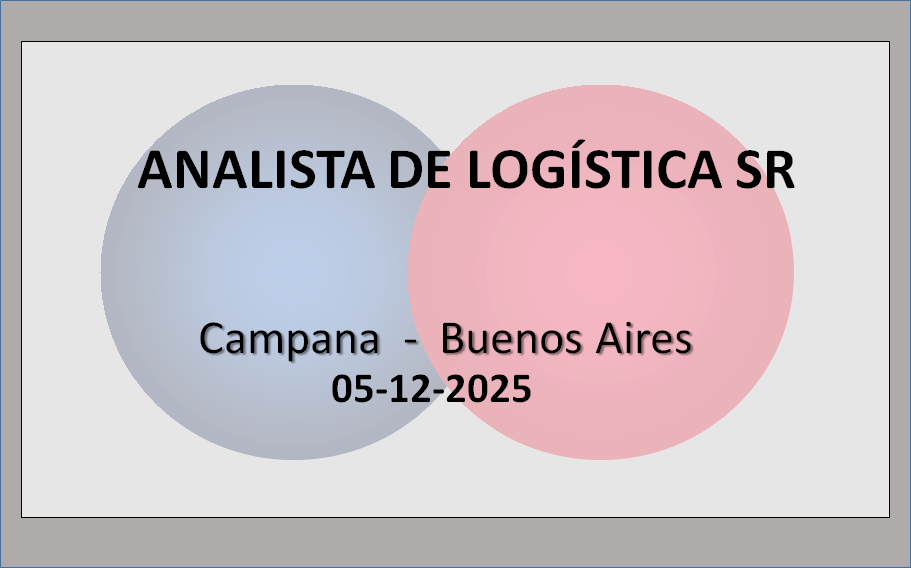 Analista de logística Sr.