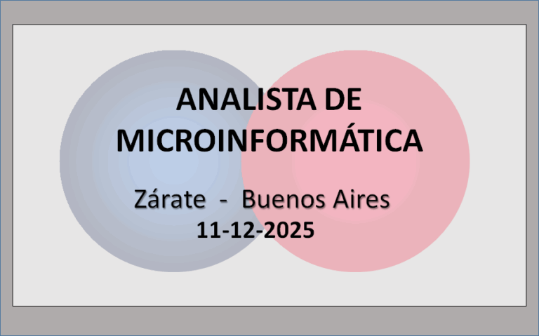 Analista de Microinformática