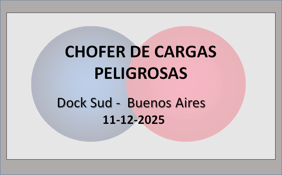 Chofer de Cargas Peligrosas