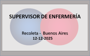 Supervisor de Enfermería - Internación (Turno noche)